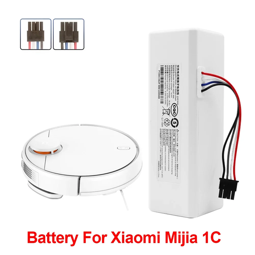 Original P1904-4S2P-MM 14.4V 12800mAh Battery For Xiaomi Mijia 1C STYTJ01ZHM Robot Vacuum Mop Cleaner Accessories Parts original