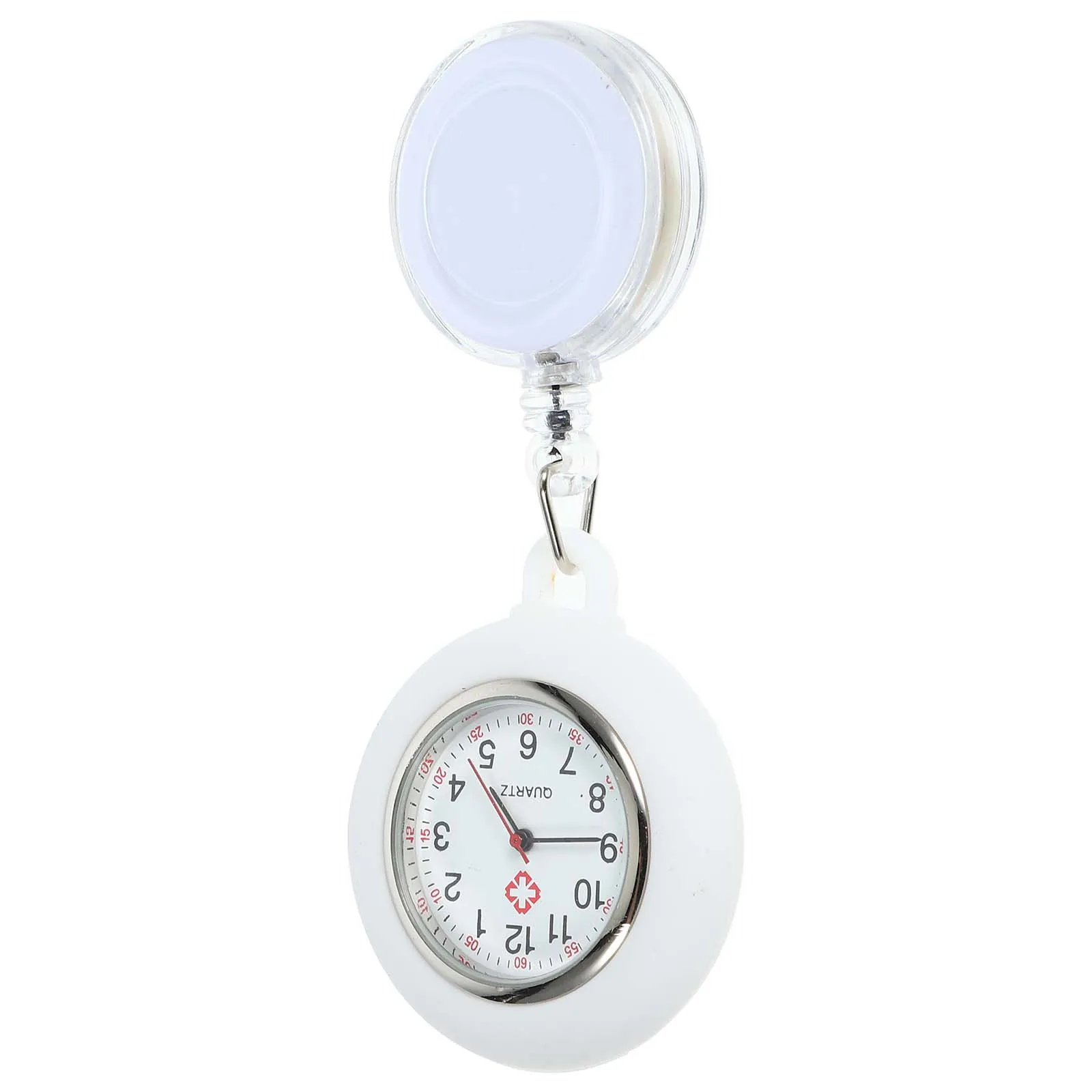 Nurse Watch Clip-On Pocket Watch For Men Women Doctor Clinic Staff Student Lightweight Smiling Face Design Timepiece