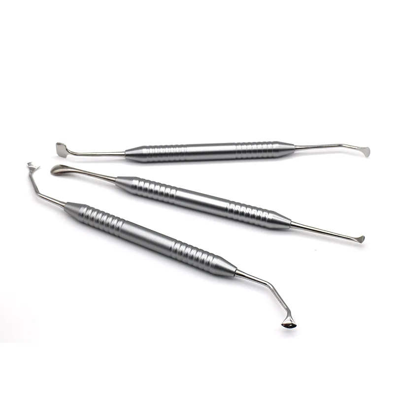 3pcs Periodontal Curette Kit Instruments Dentist Tartar Scraper Scaler Calculus Plaque Remover Teeth Cleaning Oral Care Tool