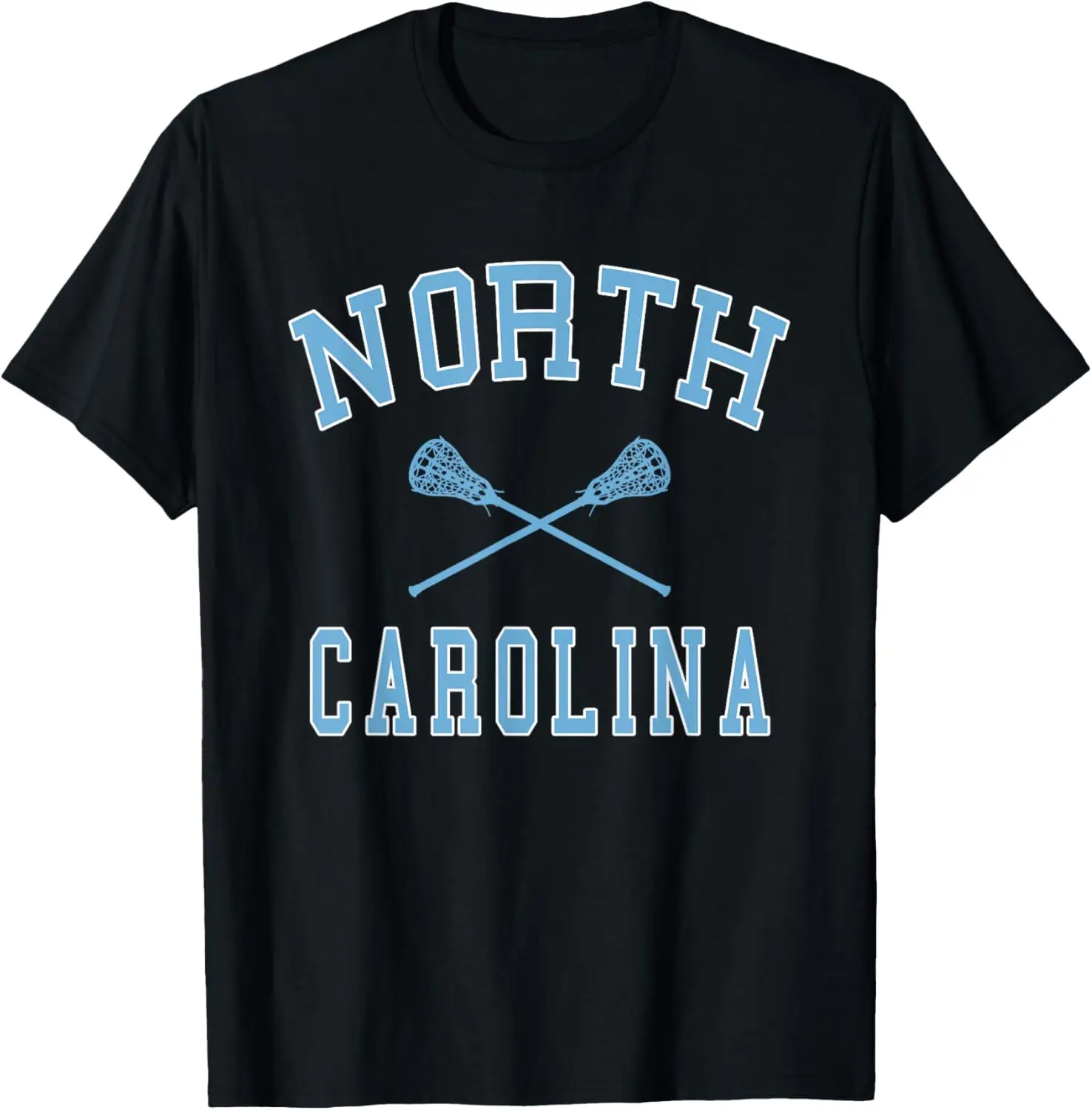 Carolina del Norte Lacrosse Vintage NC LAX Camiseta desgastada