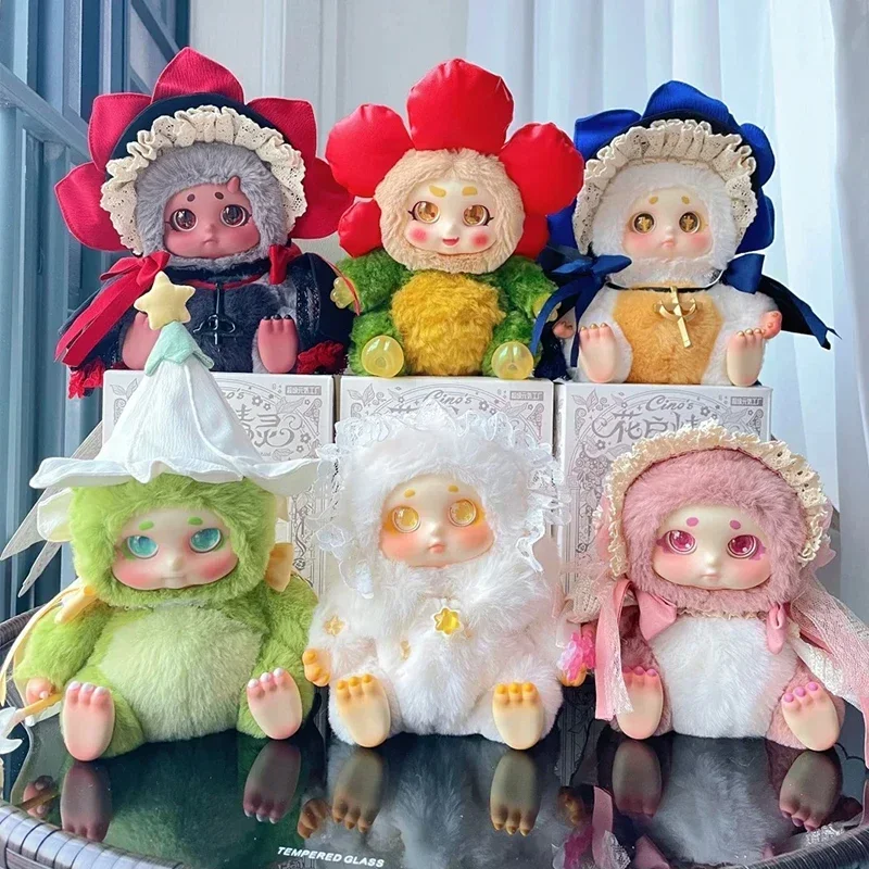 Genuine TimeShare Cino Garden Fairy Series Action Dolls Cute Anime Figure Model Plush Doll Kid Girl Birthday Surprises Gift Toy