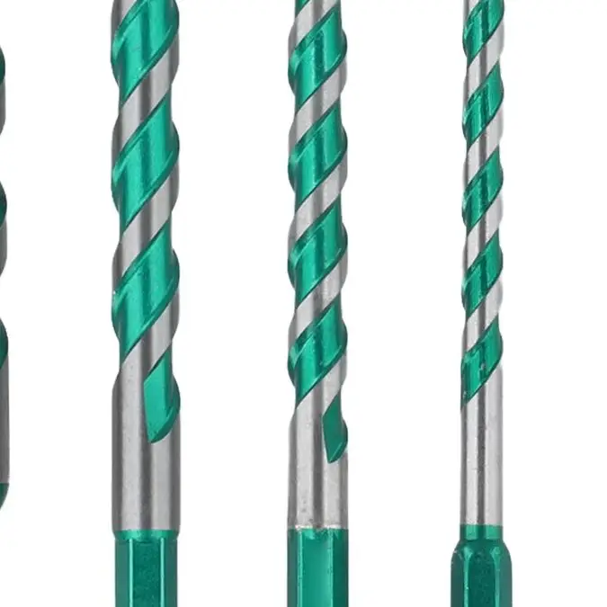 4PCS 150mm Carbide Drill Bits Set 6 8 10 12mm For Glass Wood Metal Drywall Brick Masonry Hole Drilling Power Tool Accessory