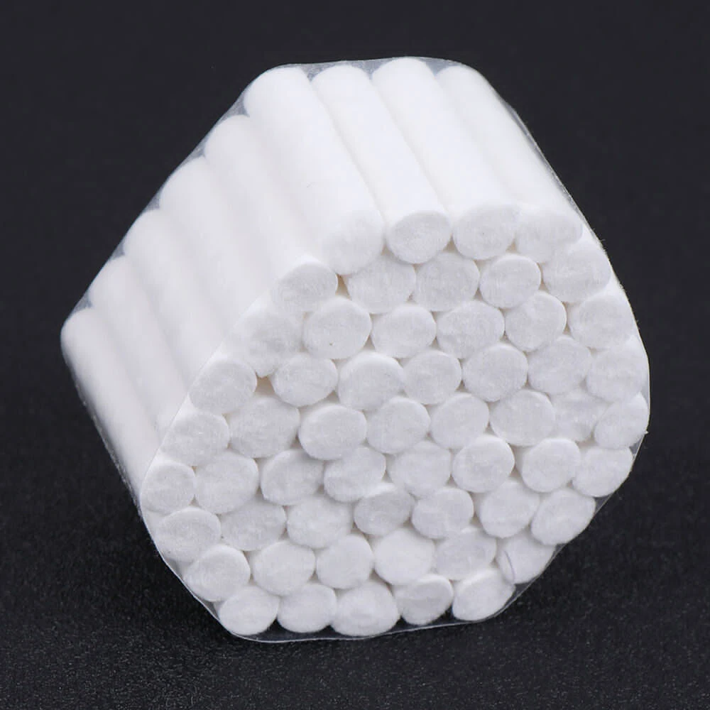 PIORPOY 1000Pcs/20Rolls Dental Cotton Roll Disposable Medical Consumable Material Dentistry Surgical White Absorbent Products
