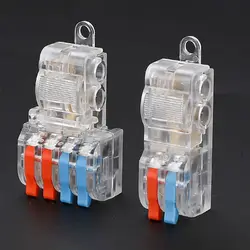 T Type Quick Terminal Block Mini Push-in Terminal Blocks Universal Compact Electrical Cable Splice Connector Without Breaking