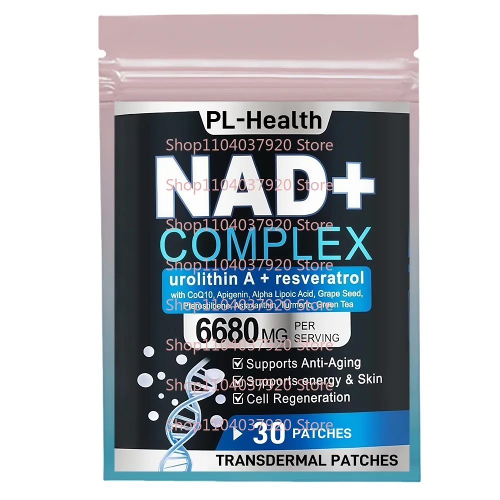 

30 Patches NAD Complex Transdermal Patches With Alpha Lipoic Acid NAD Plus Boosting for Anti-Aging, Energy, Focus