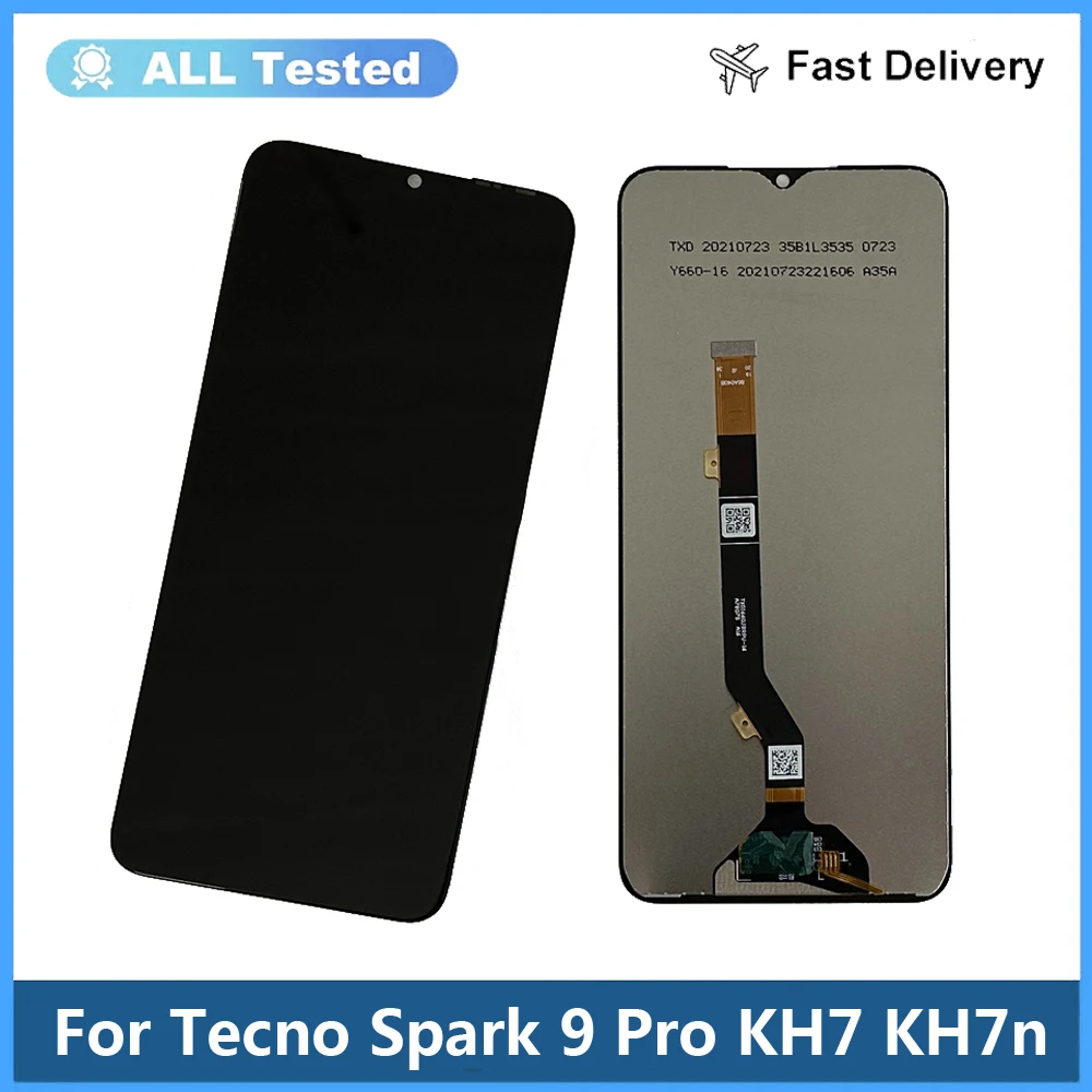 

ЖК-дисплей 6,6 дюймов для Tecno Spark 9 Pro KH7 KH7N, сенсорный экран, дигитайзер, замена для Tecno KH7 Spark 9Pro, ЖК-датчик