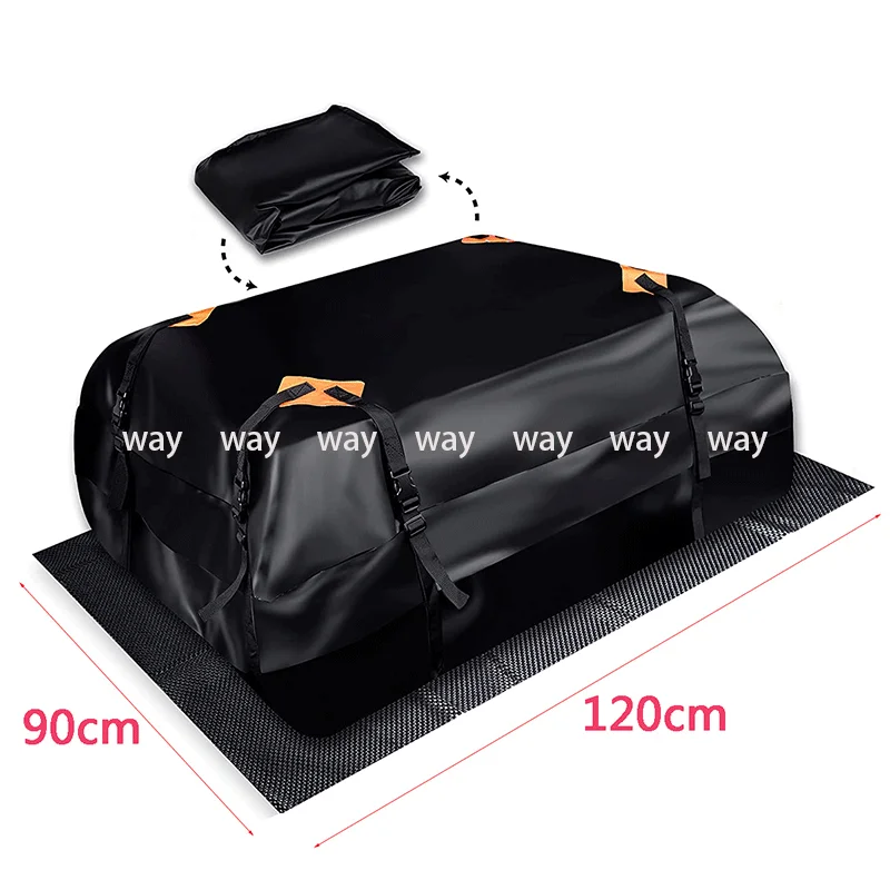 420D Waterproof Cargo Bag Car Roof Cargo Carrier Universal Luggage Bag Storage Cube Bag for Travel Camping Luggage Storage Box