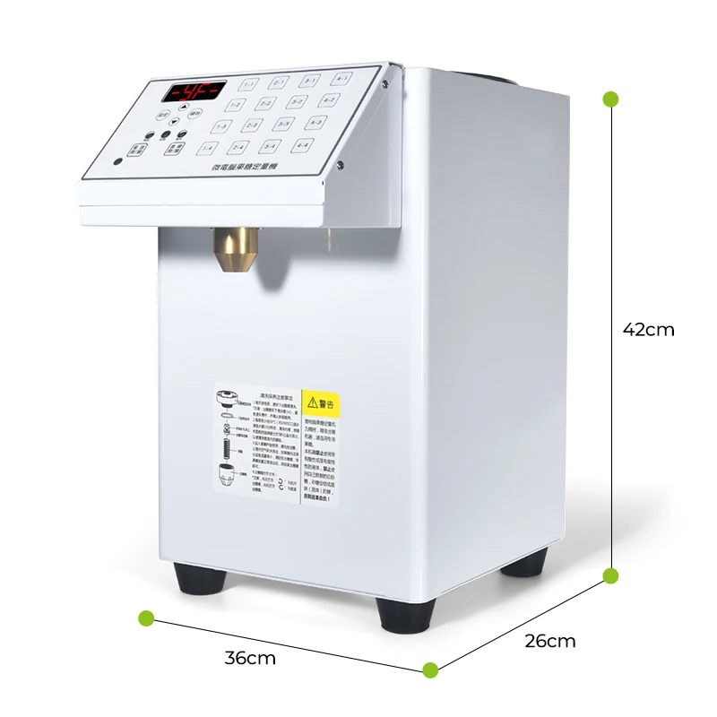 16-Key Portable Automatic Liquid Dispenser Candy Sugar Quantitative Juice/Soda/Syrup Dispenser