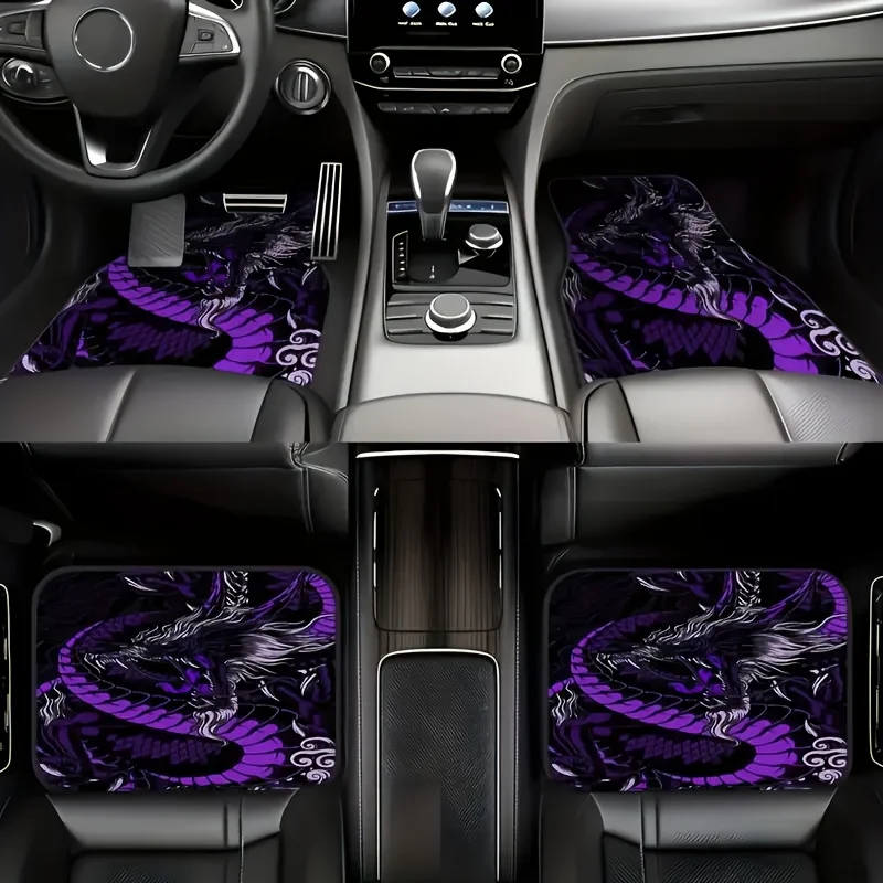 conjunto-de-4-pecas-tapetes-de-chao-de-carro-impressos-com-padrao-de-dragao-de-cores-brilhantes-tapetes-de-piso-de-carro-antiderrapantes-universais-tapetes-de-poliester-faceis-de-limpar