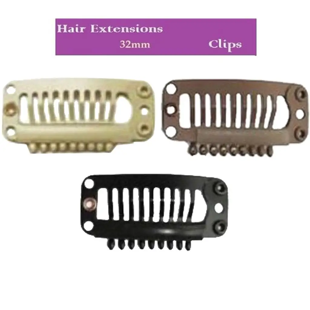

10PCS Hot Sale Human Hair Weft Brazilian Silky Straight Clip In Hair Extension