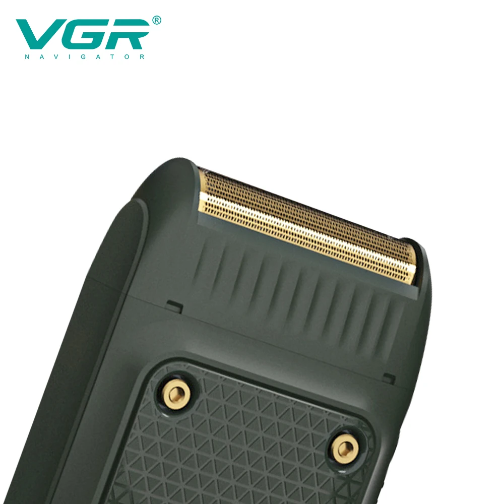 VGR Rasierer Elektrorasierer Tragbarer USB-Bartschneider Wiederaufladbare Rasiermaschine Reciprocating Razor Mini-Rasierer für Männer V-353