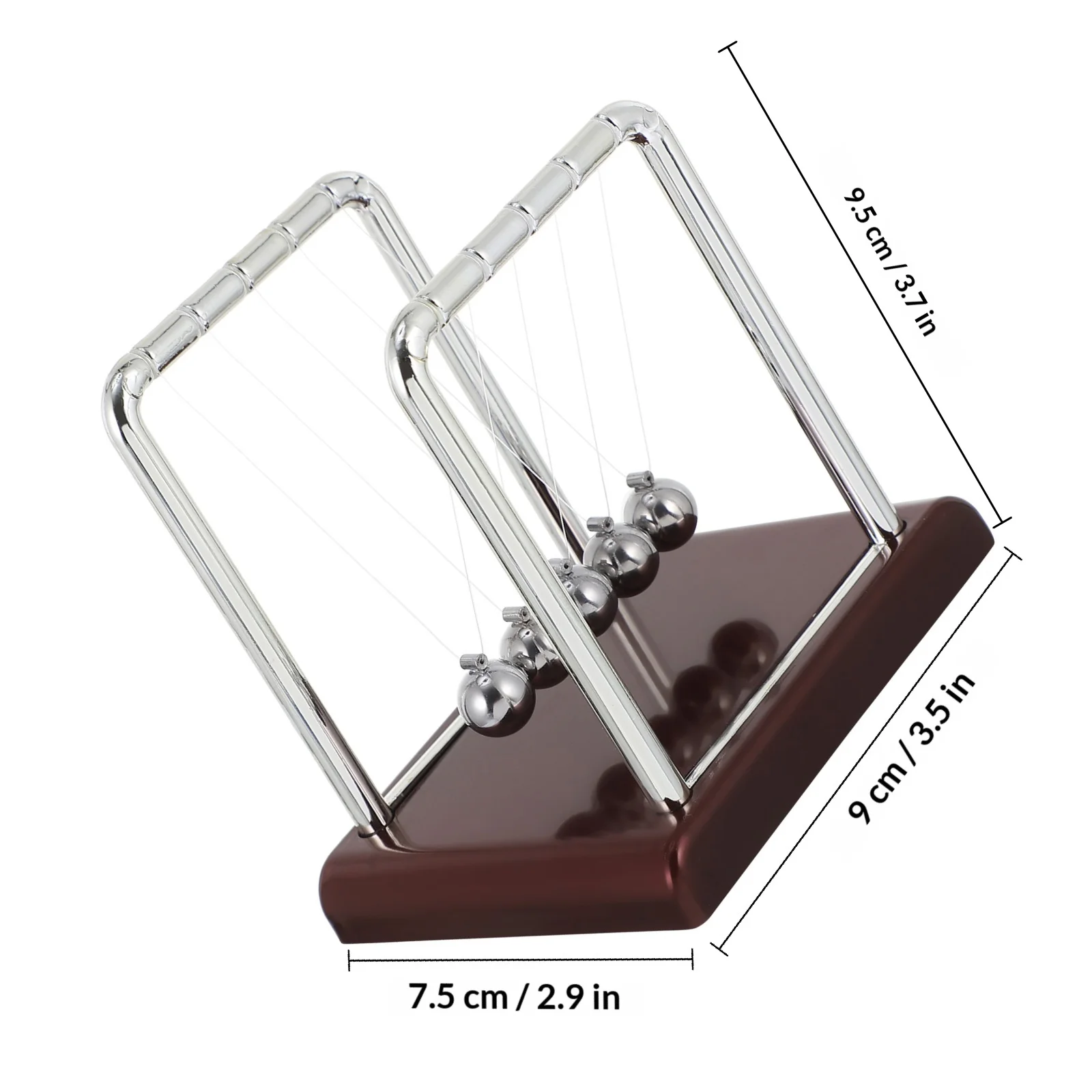 Bolas de Pêndulo de Metal para Experimentos de Física, Equipamento de Ensino, Decoração de Mesa para Escritório e Casa