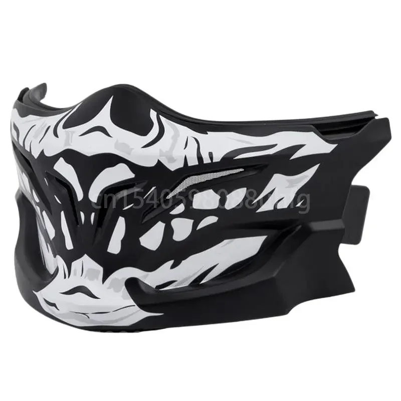 Exo Covert Samurai Face Mask Scorpion Exo Combat Skull Face Mask Retro Motorcycle Helmet Accessories, Helmet Not Included