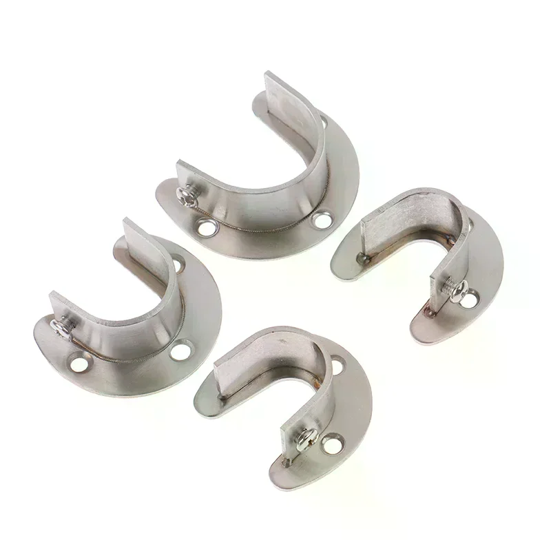 /TPz/Wardrobe Bracket Stainless Steel Rod Socket Flange Rod Holder 19/22/25/32mm