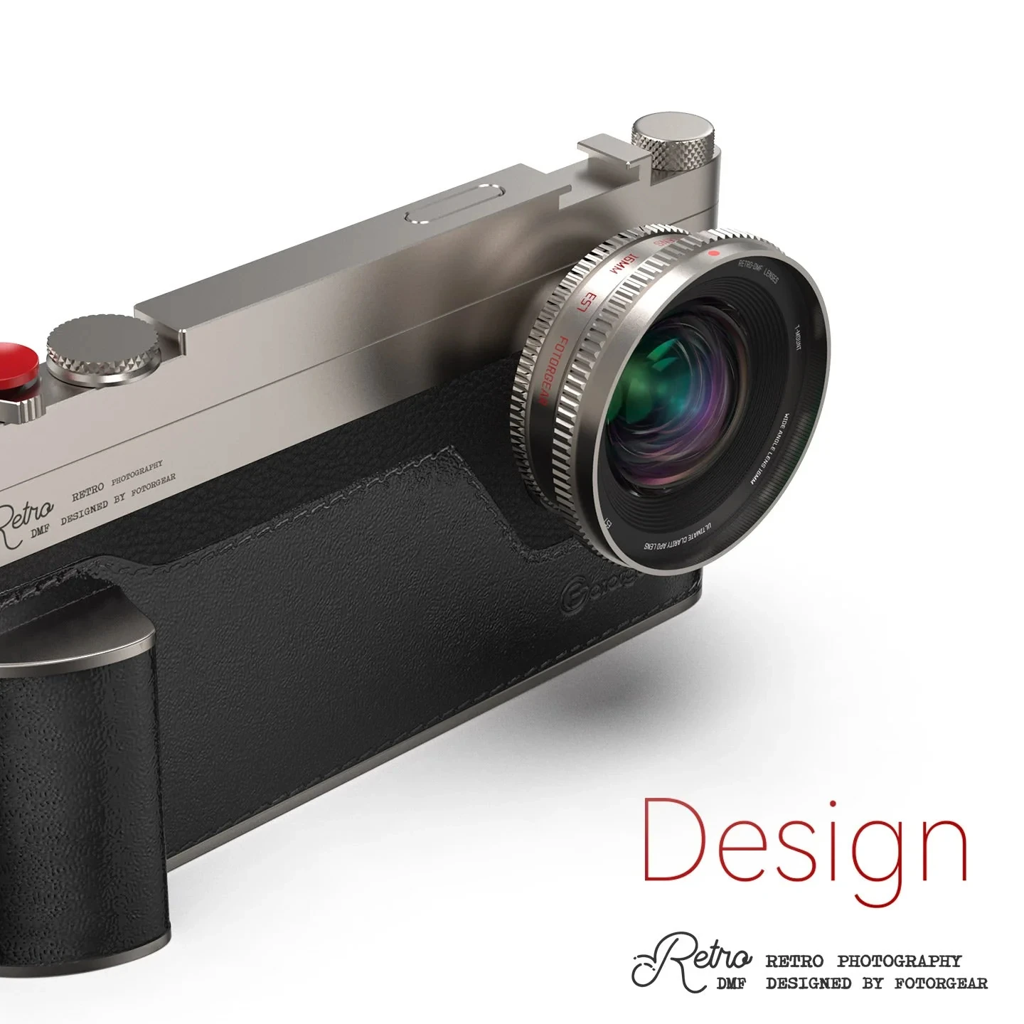 عدسة كاميرا Fotorgear Retro T-Mount، زاوية واسعة جدًا 16 مم، عين السمكة 8 مم، عدسة ماكرو 45 مم/74 مم، 1.55 × غير متبلورة، عدسة صورة 60 مم