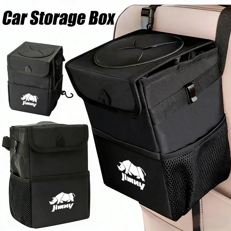 Oxford Cloth Waterproof Trash Can For Suzuki Jimny Swift Grand Vitara Ignis DZire Alto Baleno Spacia Xbee Swace Across S-Presso