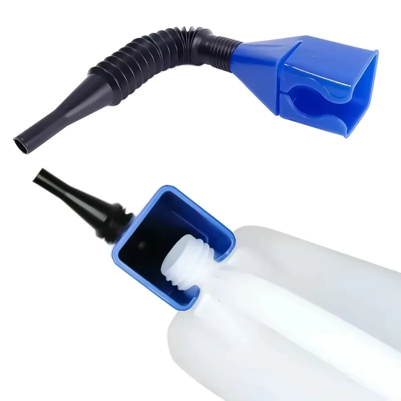 Telescopic Car Refueling Funnel Universal Engine Oil  Filter Transfer Funnels Tool Foldable Portable Funnels