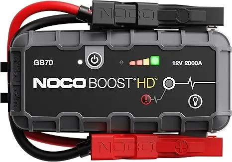 NOCO Boost baterai mobil HD GB20/40/70 2000A, Starter lompatan baterai mobil ultra ringan, paket penguat baterai 12V, kotak lompat, Jumper pengisi daya portabel