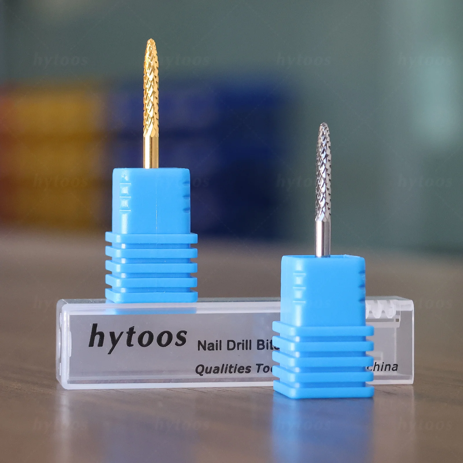 HYTOOSネイルクリーナー用カーバイドネイルドリルビットプロ、短縮チップシェイプツール、ジェルポリッシュ除去用電動ドリルアクセサリー