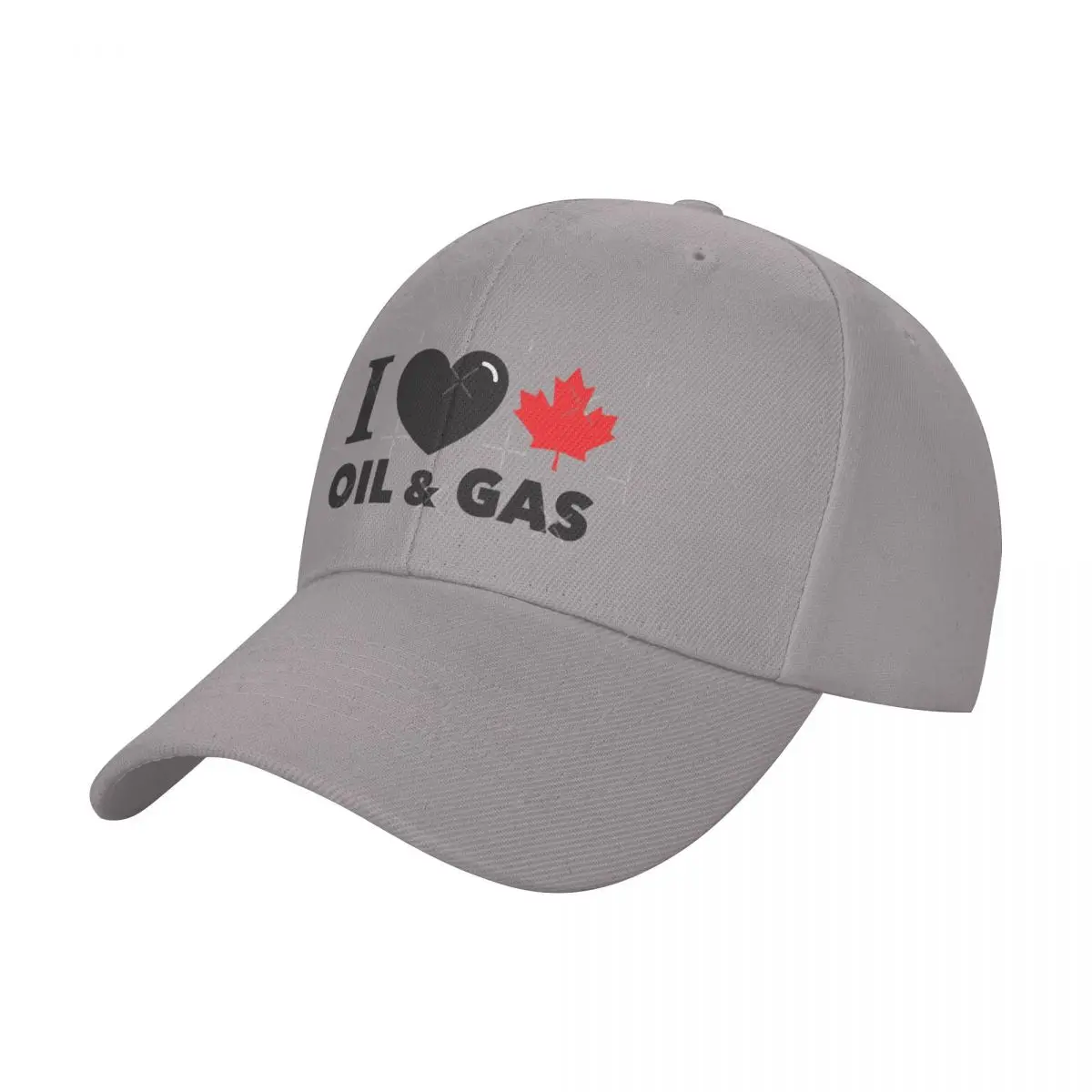 

I Love Canadian Oil And Gas Red Heart And Maple Leaf Alberta Fashion Baseball Cap Peaked Cap Men's Hat Women's Cap Sports Visors