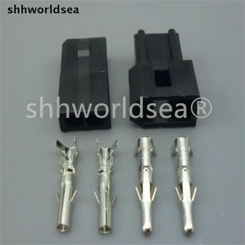 shhworldsea 2 PIN Car Headlight Scoket 5500 5560 Variable light plug Butt joint Riveting type auto electrical wire connector