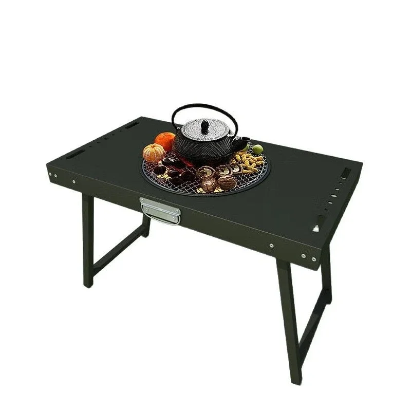 

Carry Rectangle Folding BBQ Set Enclosed Stove