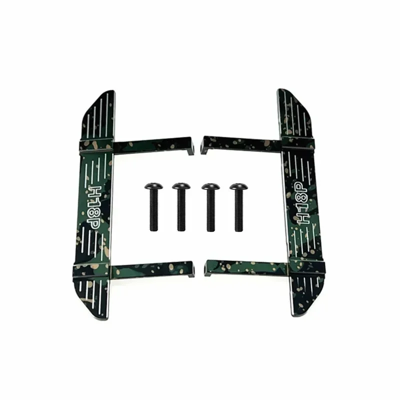 For MJX Hyper Go 1/18 H18P Metal RC Rock Sliders Side Pedal RC Car Upgrade Parts Accessories