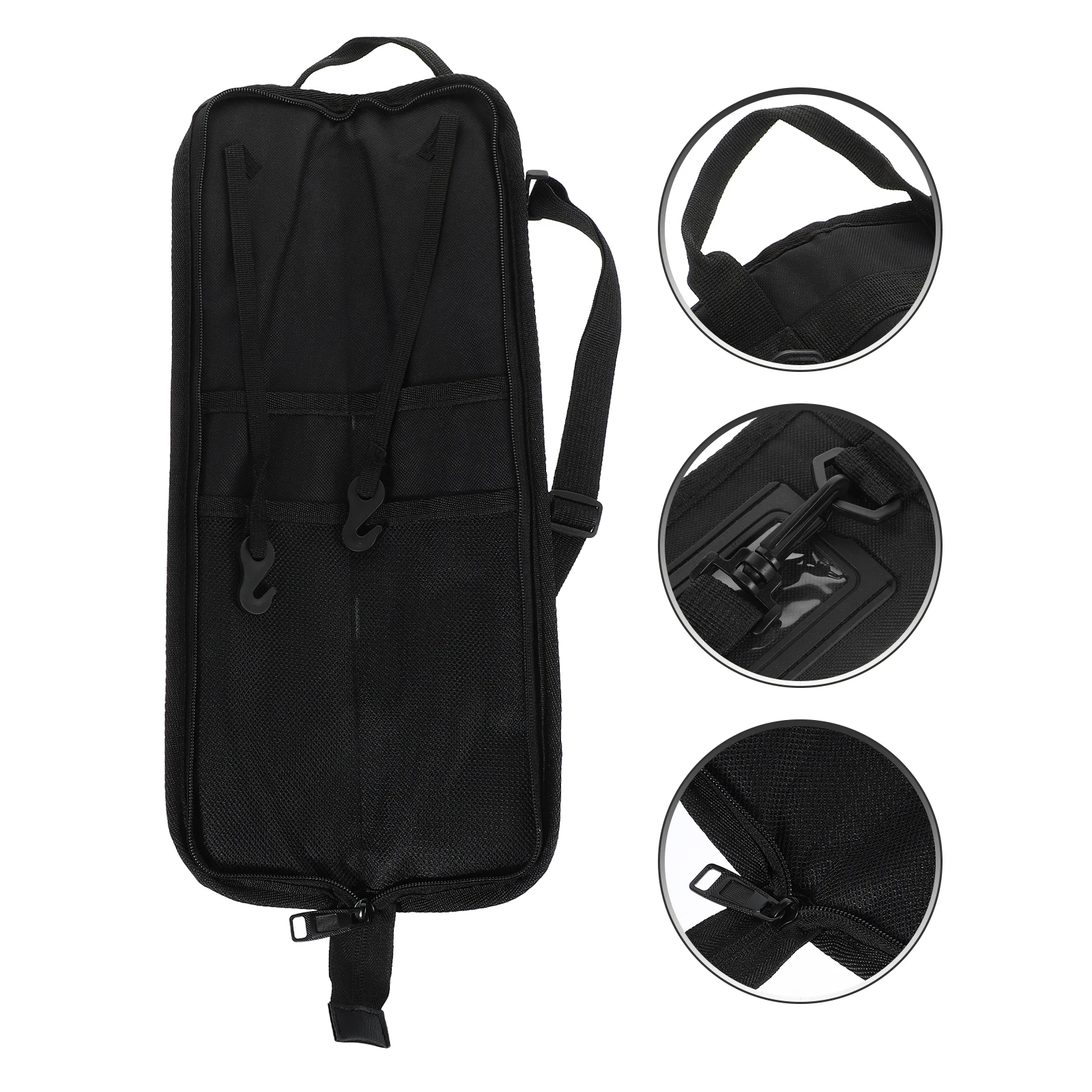 

Drum Stick Bag Carrier Drumstick Bags Sticks Holder with Shoulder Strap Case Mallets