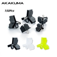 150Pcs Fishing Hook Protector 3 Color Fishing Tackle Accessories Triple Hook Protector Sleeves Hook Covers Anti-Scratch Sleeves