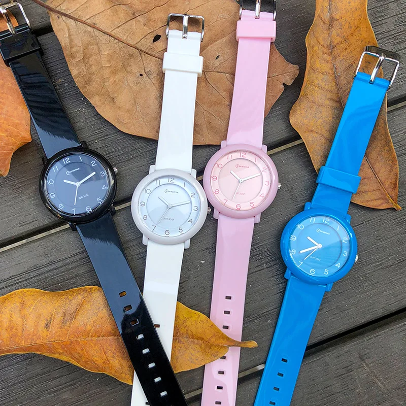 Children's Brand Quartz Watch Silica Gel Strap Simple Daisy Dial Luminous Pointer Boy's Watch Girl's Leisure Sports Watches