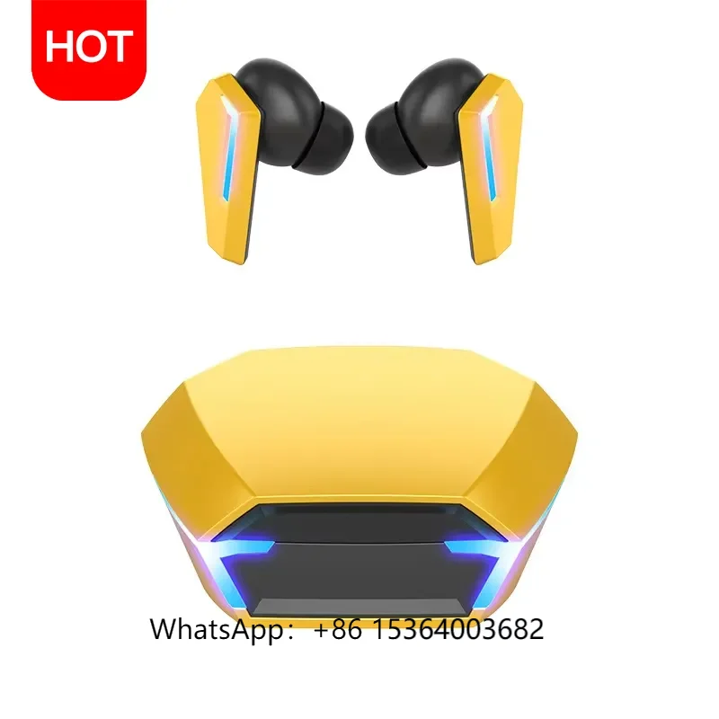 

TJXL-High Battery Wireless Earphones for Gaming Noise Cancelling In-Ear Headphones LED Indicator Dynamic Vocalism for Esports Ga