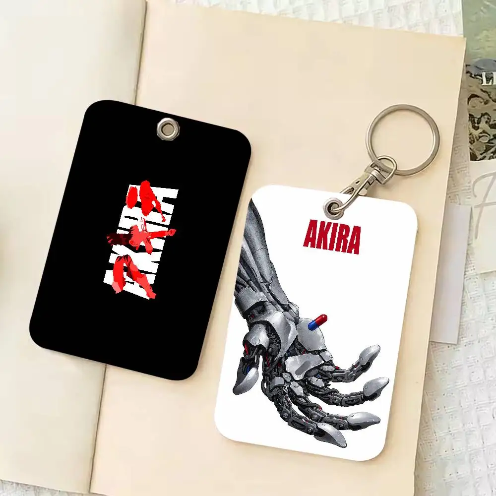 Cool Retro Anime Akira Door Access Card Holder Card Protector, Portable ID Badge Cover For Office Student Key Card Decor