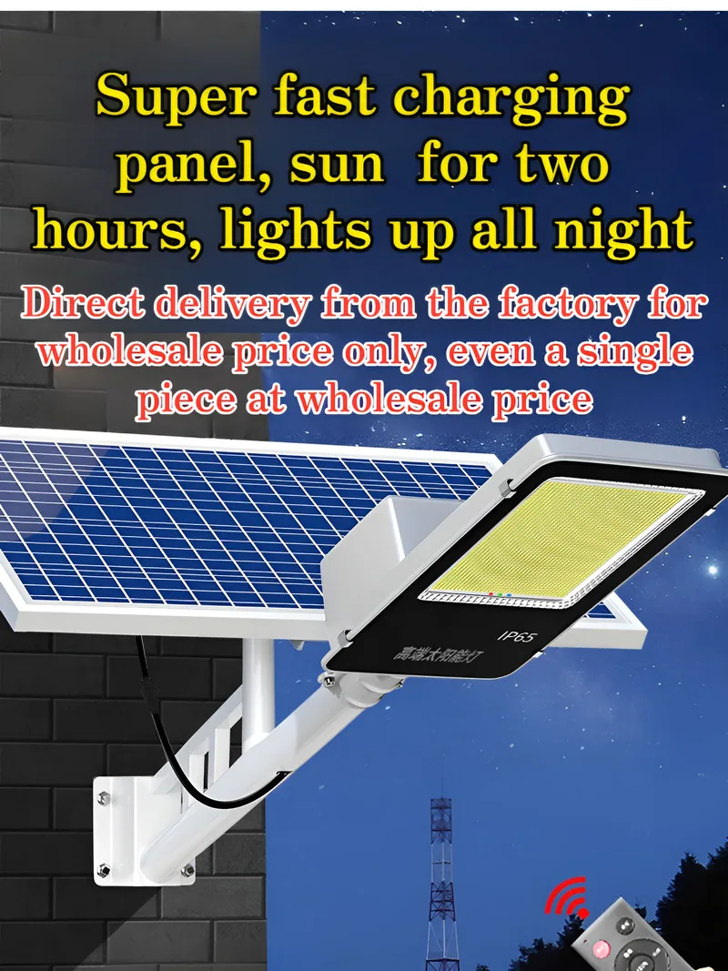 

[Hot Sale] Modern Solar Lights Solar Street Lights Large Capacity Lithium Battery Automatic Light Control Timing Outdoor