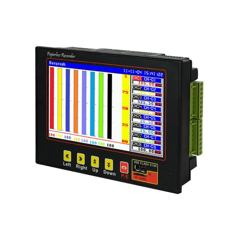 

RS485 4~18 Channel paperless recorder for temperature pressure voltage current universal signal input industrial data logger