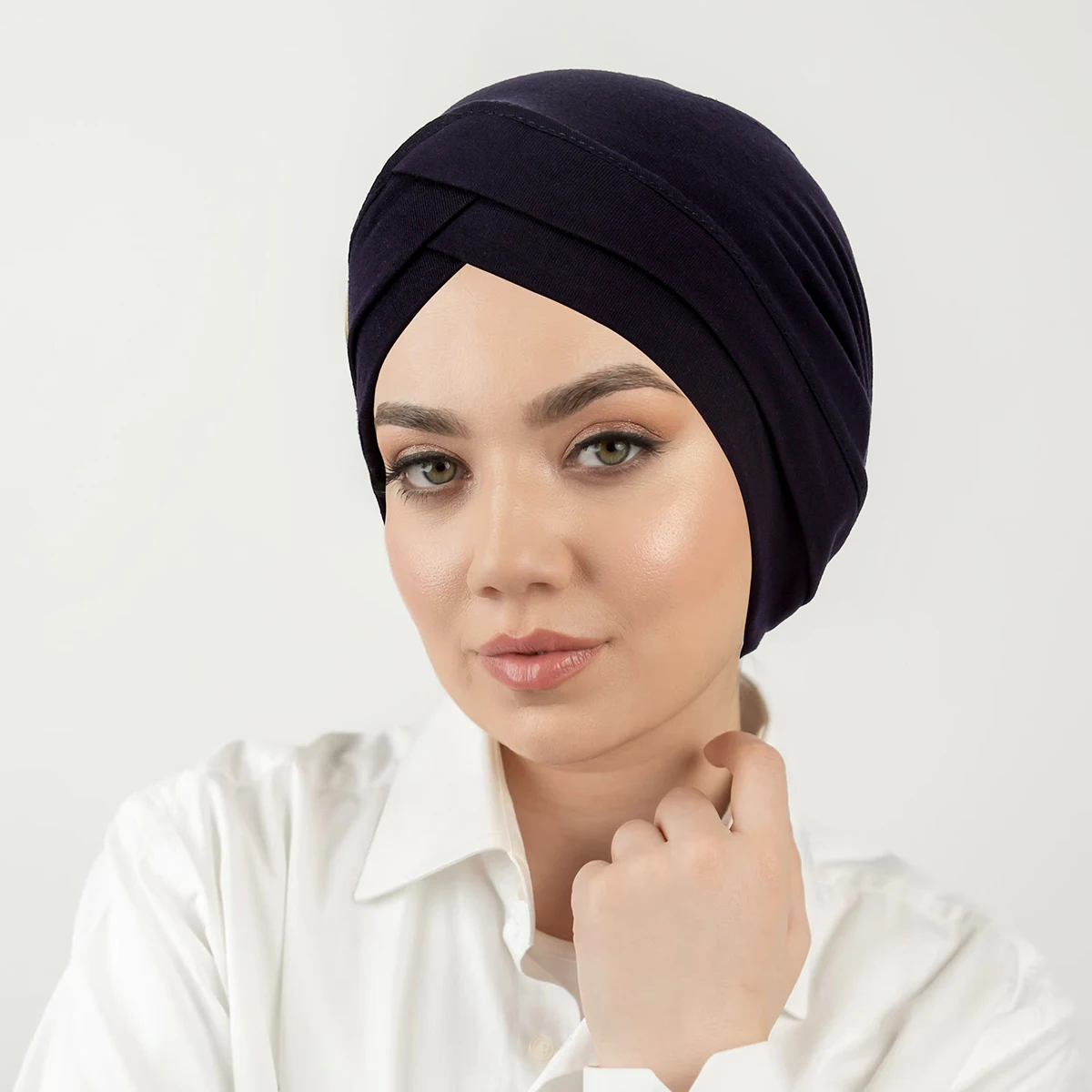 عبرت الجبين مرونة النساء الحجاب قبعات مسلم التفاف رئيس عمامة بونيه موضة غطاء الرأس الملابس الإسلامية الملحقات