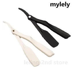 Professional Manual Shaver Straight Plastic Edge Sharp Barber Razor Folding Shaving Beard Cutter Wholesale