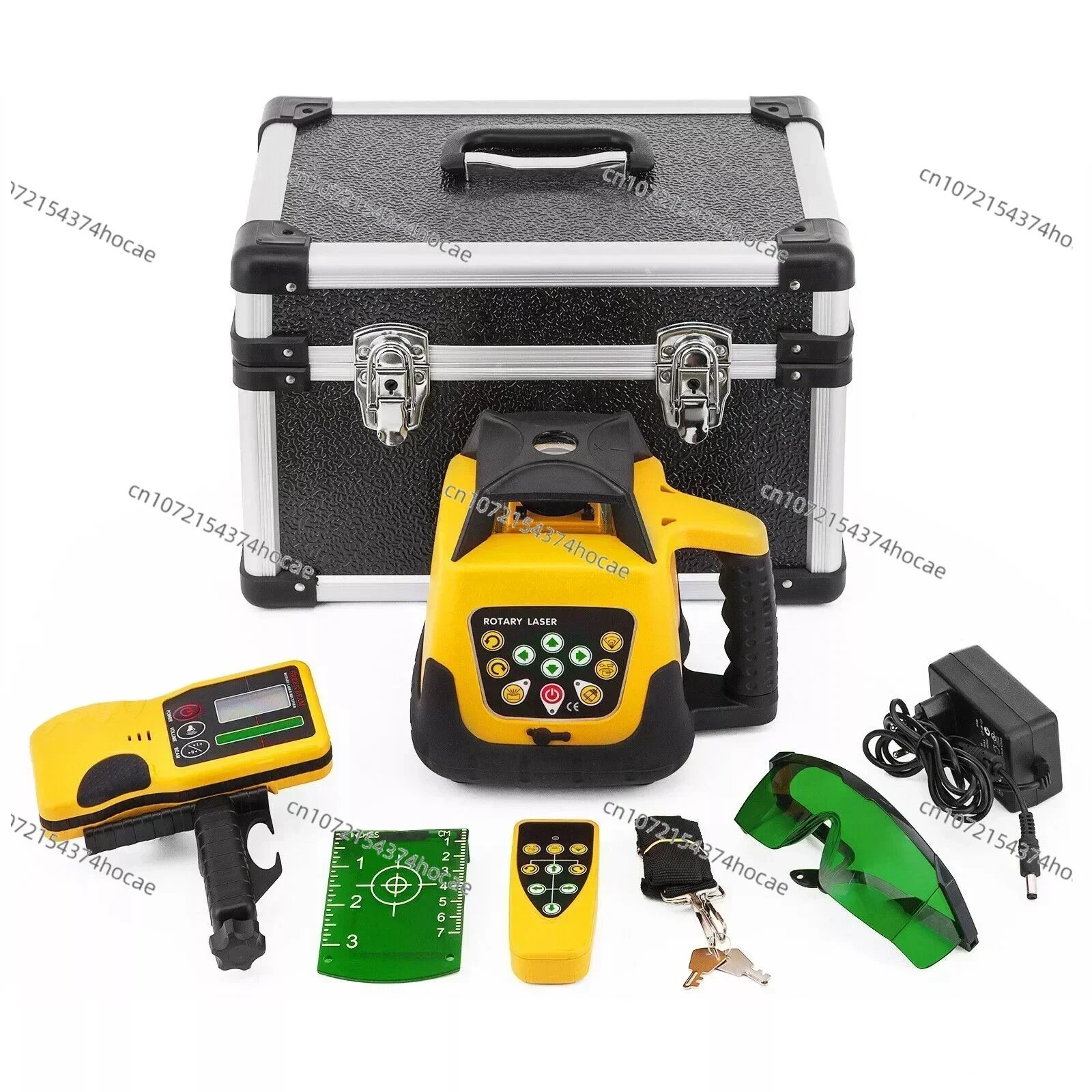 Green Beam Rotary  Leveler 500M Range Measuring  Level with Remote Control Water Proof Dust