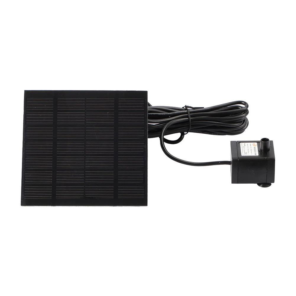 Solar Hydroponics Submersible Pump Easy Installation with 6 Nozzles Multifunctional Decorative Props Portable for Outdoor Garden