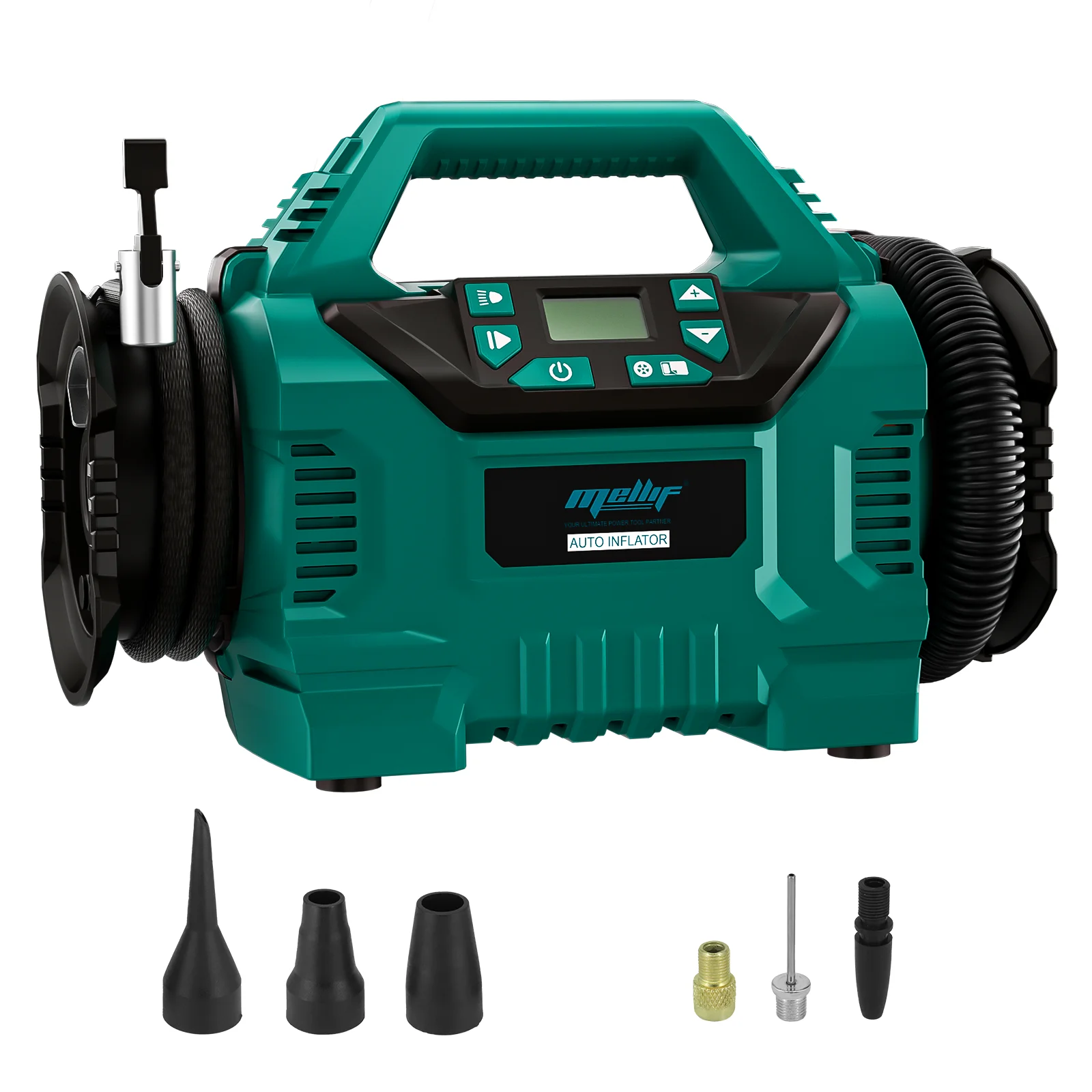 

Cordless Tire Inflator for Makita 18V BL1830 Battery,160 PSI High Pressure Air Compressor, Auto Shut Off, LED Light(tool only)