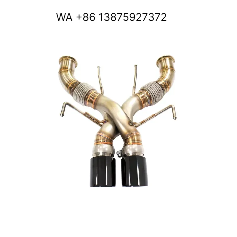 Wmwmnu for ING Exhaust New Straight Pipe Catback System for 750S with 3D Print Z Pipe Lightweight Performance Muffler