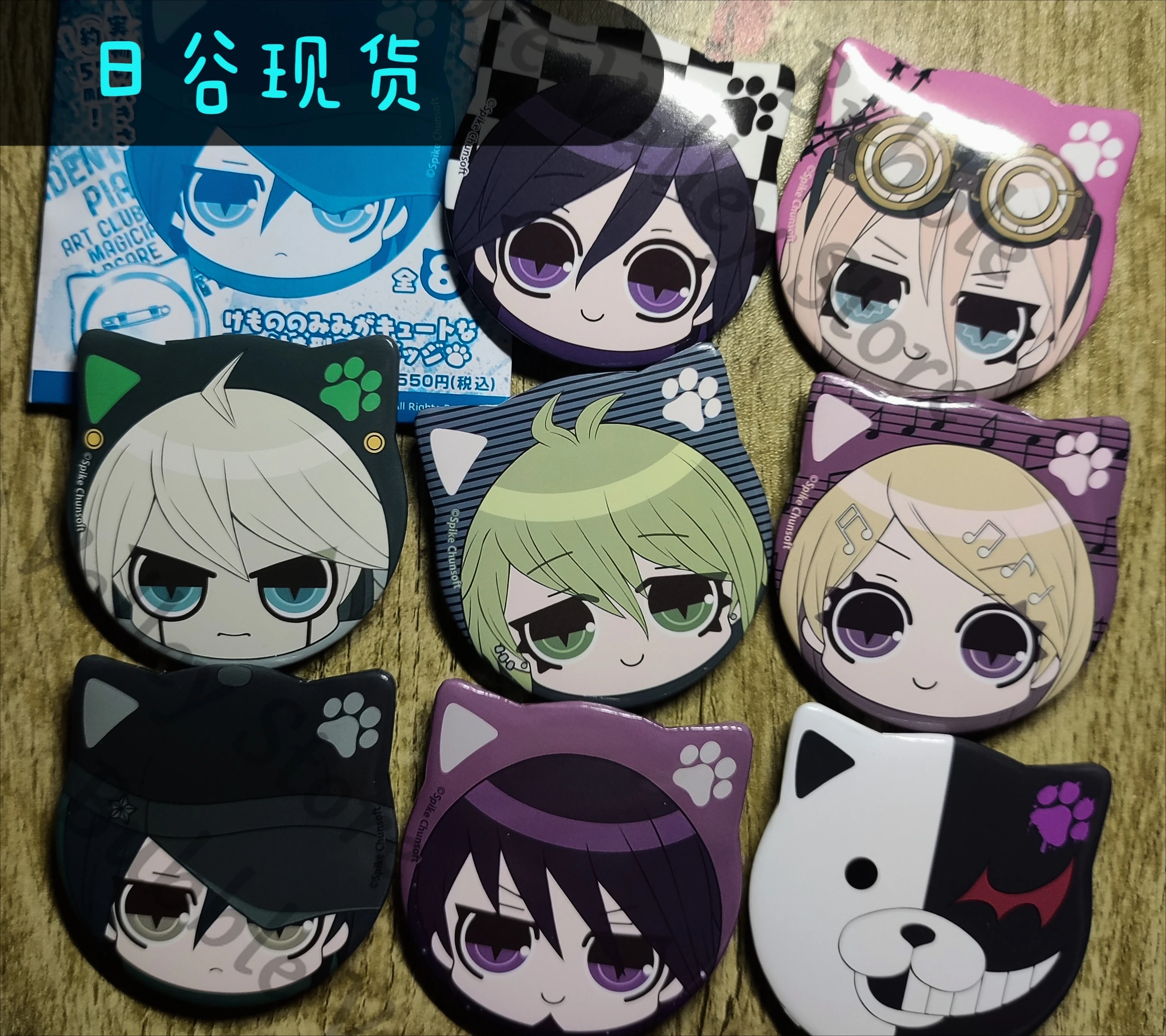 Подлинная Danganronpa Kokichi Oma Rantaro Amami Saihara Shuichi, значок с кошачьими ушками, эмблема, мультяшная брошь, нагрудник, рождественский подарок