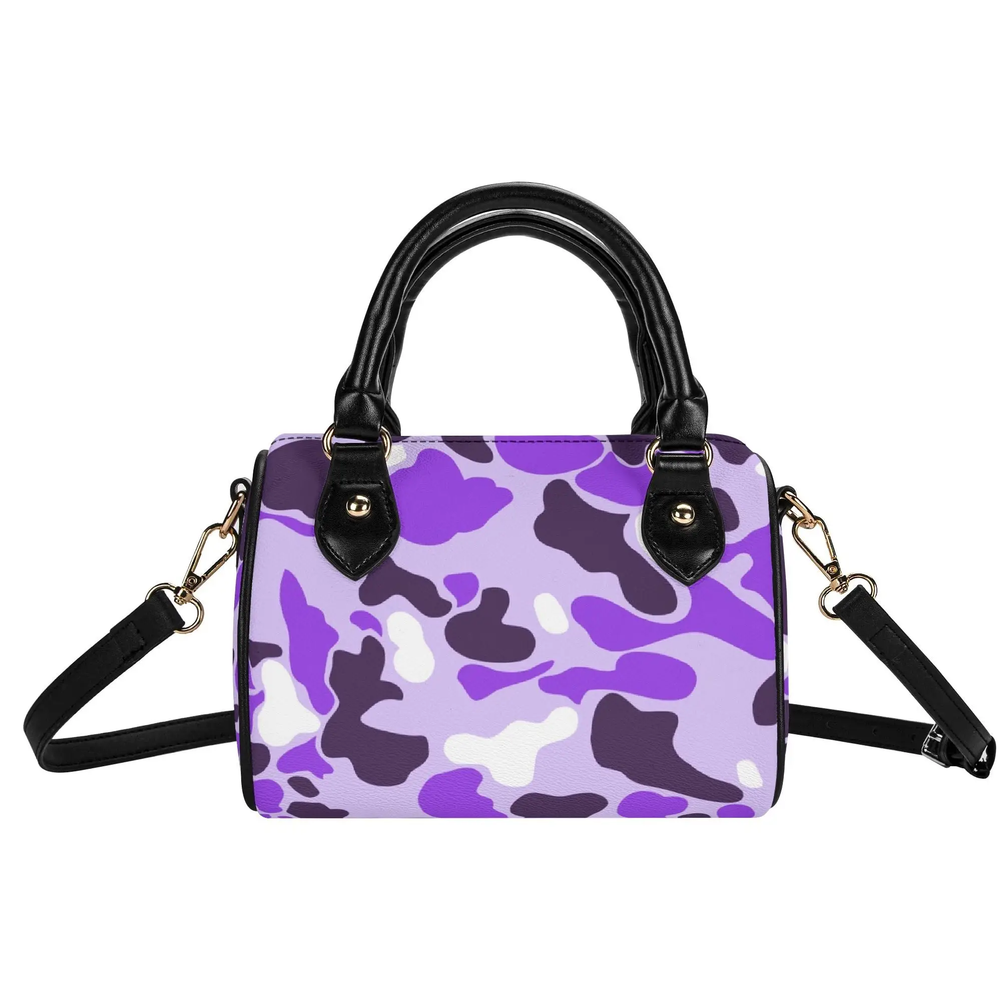 Red Camo Custom Boston Pillow Bag Ladies Waterproof Crossbody Cloud Camo Pu Leather Purse Womens Handbag Womens Handbag Bag