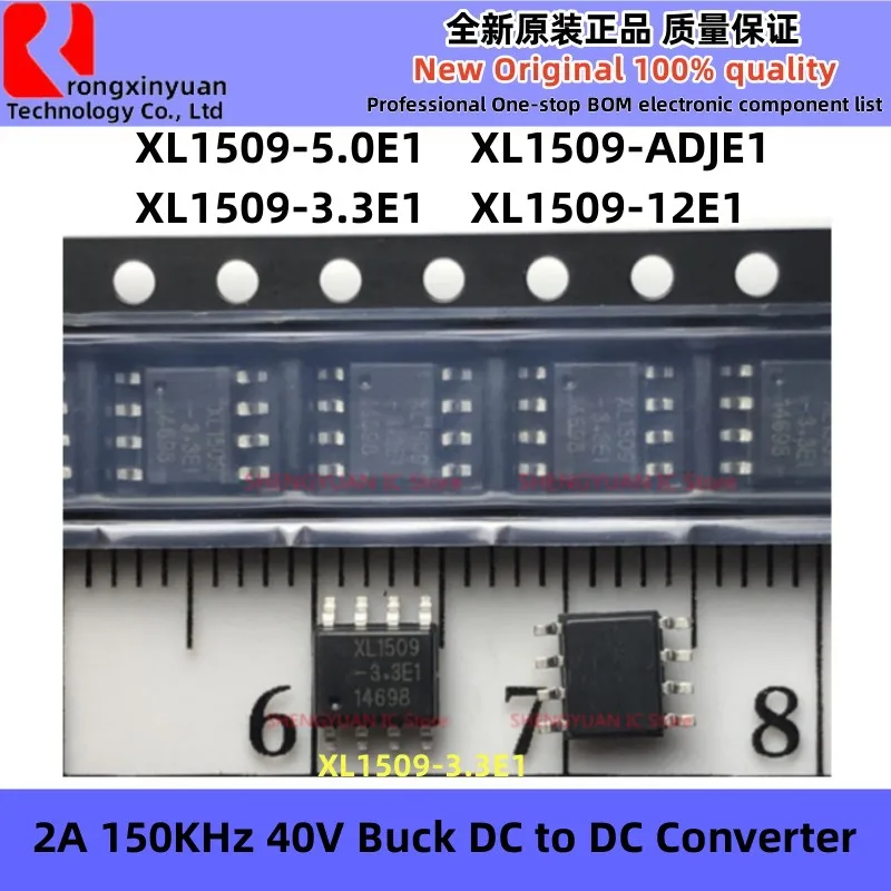 

10-100pcs/lot XL1509-5.0E1 XL1509-3.3E1 XL1509-12E1 XL1509-ADJE1 XL1509 2A 150KHz 40V Buck DC to DC Converter 100% New original