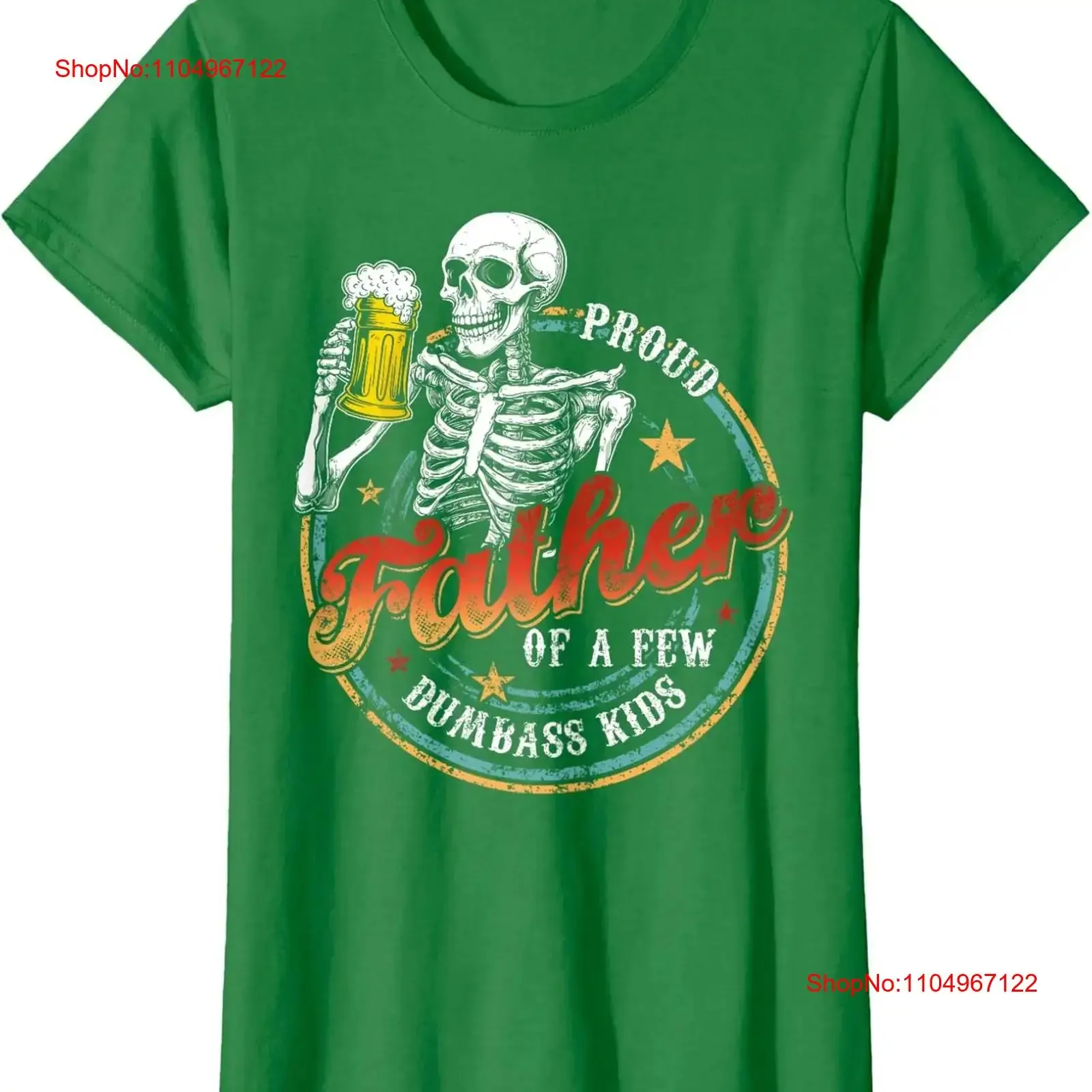 

Женская футболка с круглым вырезом Proud Father Of A Few Dumbass Funny Dad Love Family, винтажная стильная дизайнерская одежда