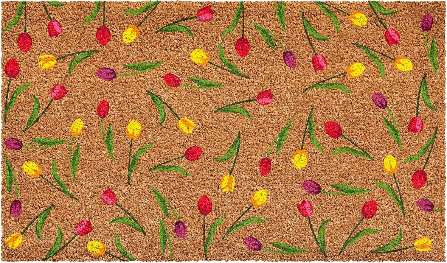 

109321729 Красочный коврик с тюльпанами, 17 x 29 дюймов