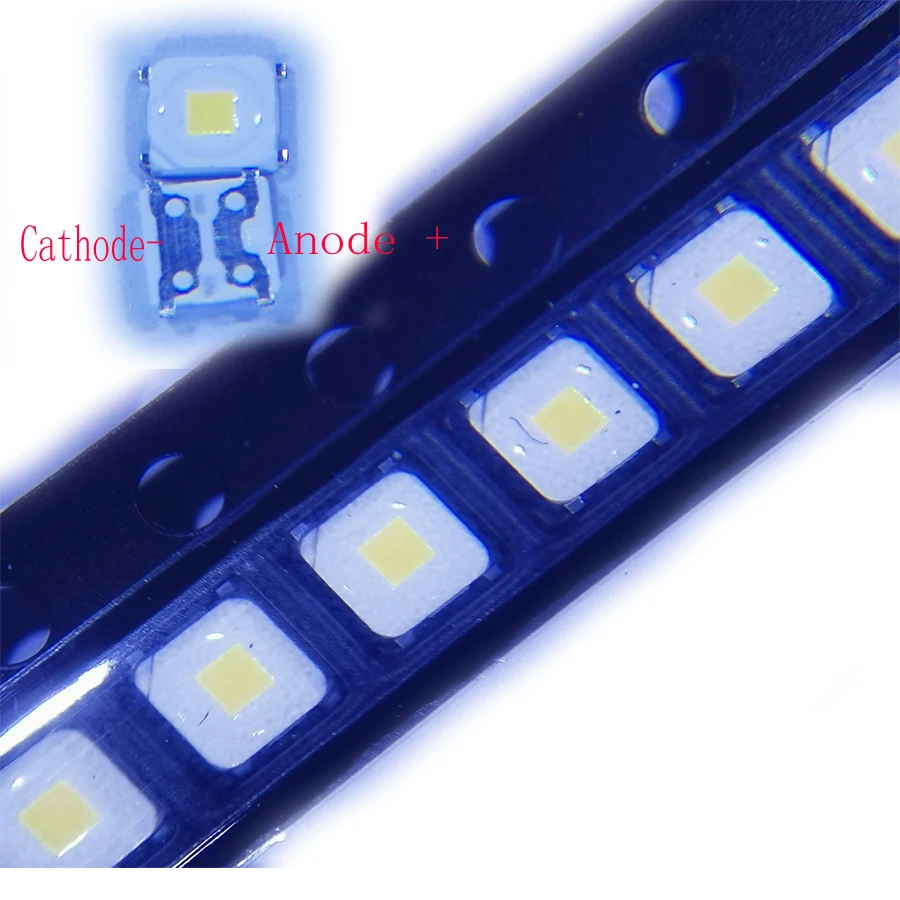 100PCS/Lot SMD LED 3228 3V Cool White 2828 1.5W High Power For TV Backlight