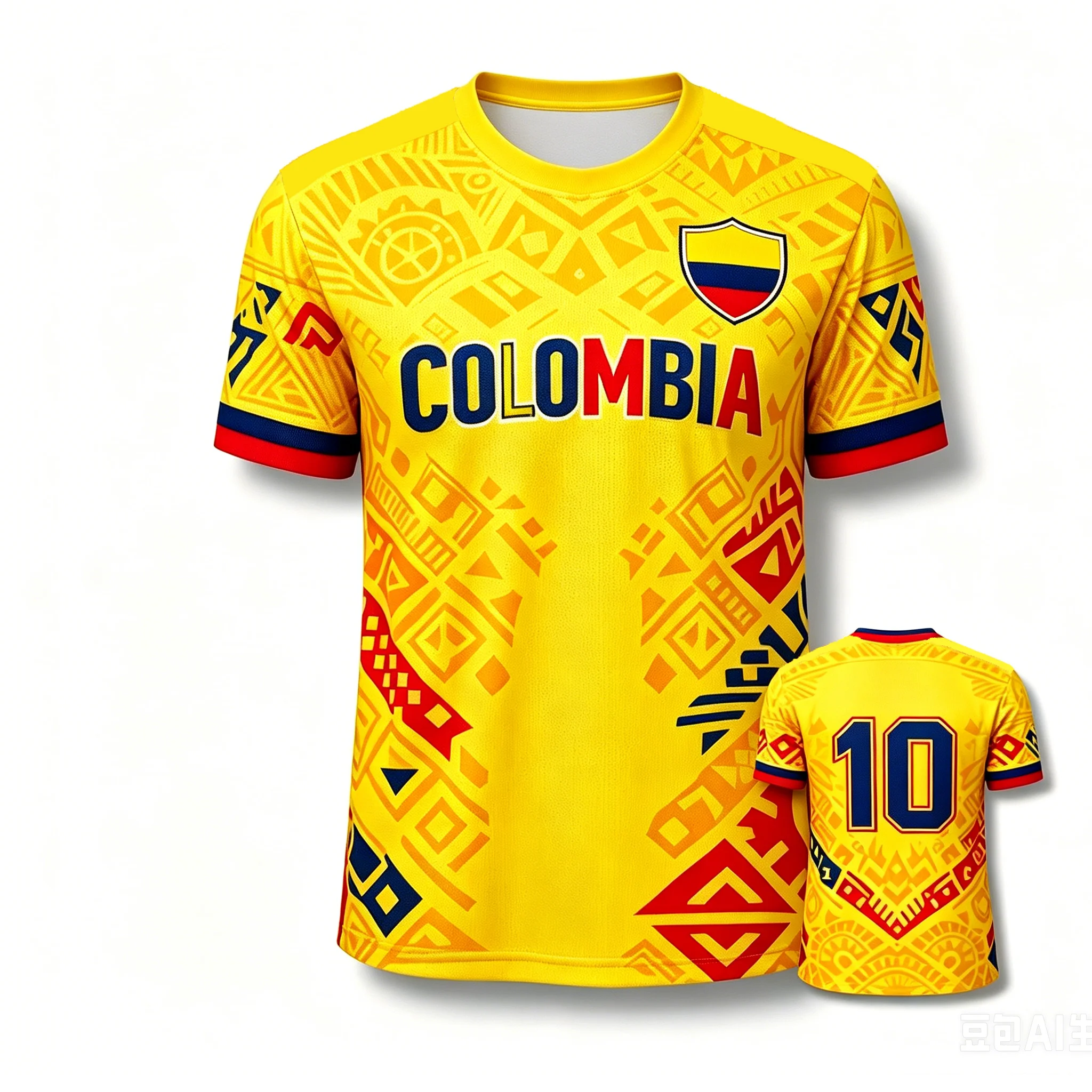 2026 COLUMBIA Herren 3D Fußballtrikot – Bequemes, atmungsaktives, schnelltrocknendes Sport-T-Shirt für Fans – Lässiges Outdoor-T-Shirt für Herren
