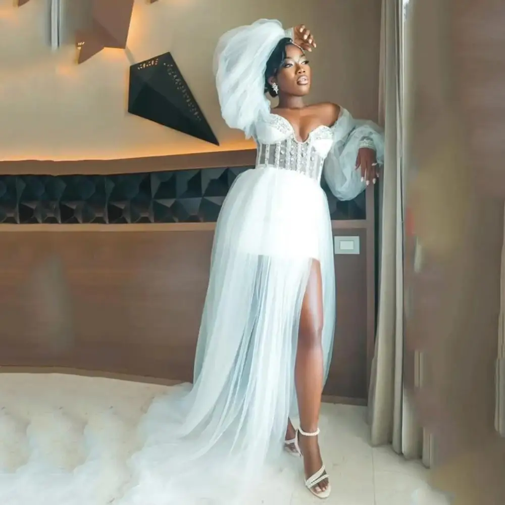Crystal Bride Robe for Wedding Long Sleeve Bridal Gowns Photo Shoot Maternity Dressing Gown For Photography Customized