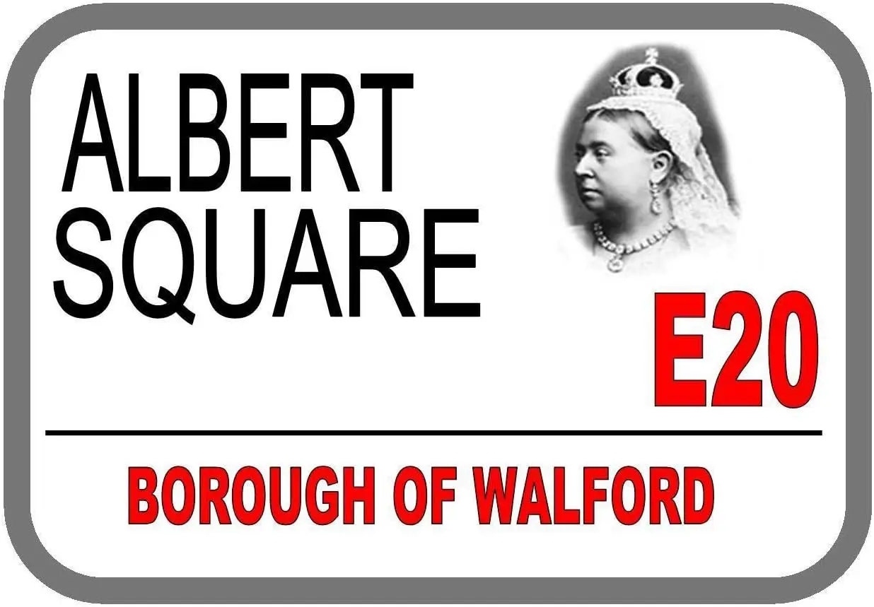 Albert Square Eastenders Metal Sign 8x12 inches, Tinsigneua11615