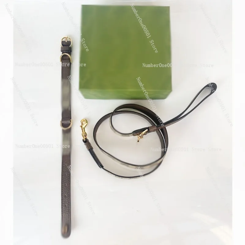 

Набор ошейников и поводков из натуральной кожи, регулируемый ошейник для щенков для маленьких, средних и больших собак